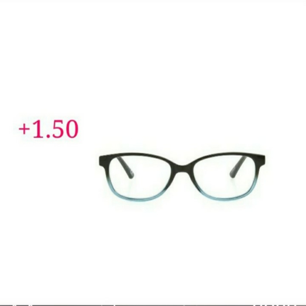 Foster Grant Readers, Green & Chocolate, Women's, Cat eye design.